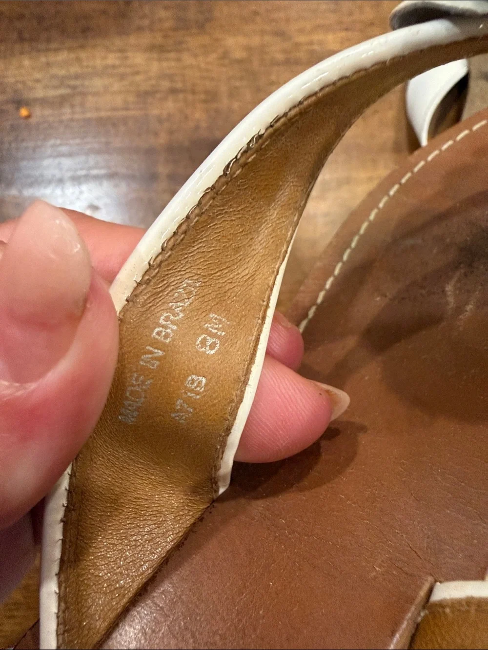 Tory Burch White Floral Logo Thong Sandals
